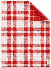 Load image into Gallery viewer, RED PLAID MICROFIBER - HAND TOWEL