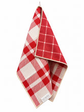 Load image into Gallery viewer, RED PLAID MICROFIBER - HAND TOWEL