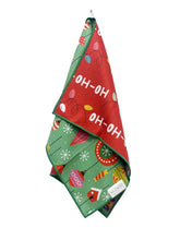 Load image into Gallery viewer, HO HO HOLIDAY MICROFIBER - HAND TOWEL