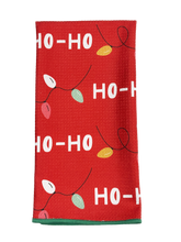 Load image into Gallery viewer, HO HO HOLIDAY MICROFIBER - HAND TOWEL