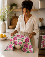 Load image into Gallery viewer, HYDRANGEA HEAVEN MICROFIBER - HAND TOWEL