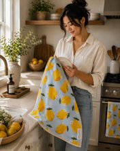 Load image into Gallery viewer, LEMON BERRY MICROFIBER - HAND TOWEL