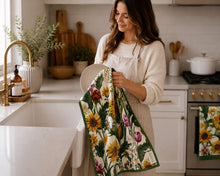 Load image into Gallery viewer, SUNFLOWER OASIS MICROFIBER - HAND TOWEL