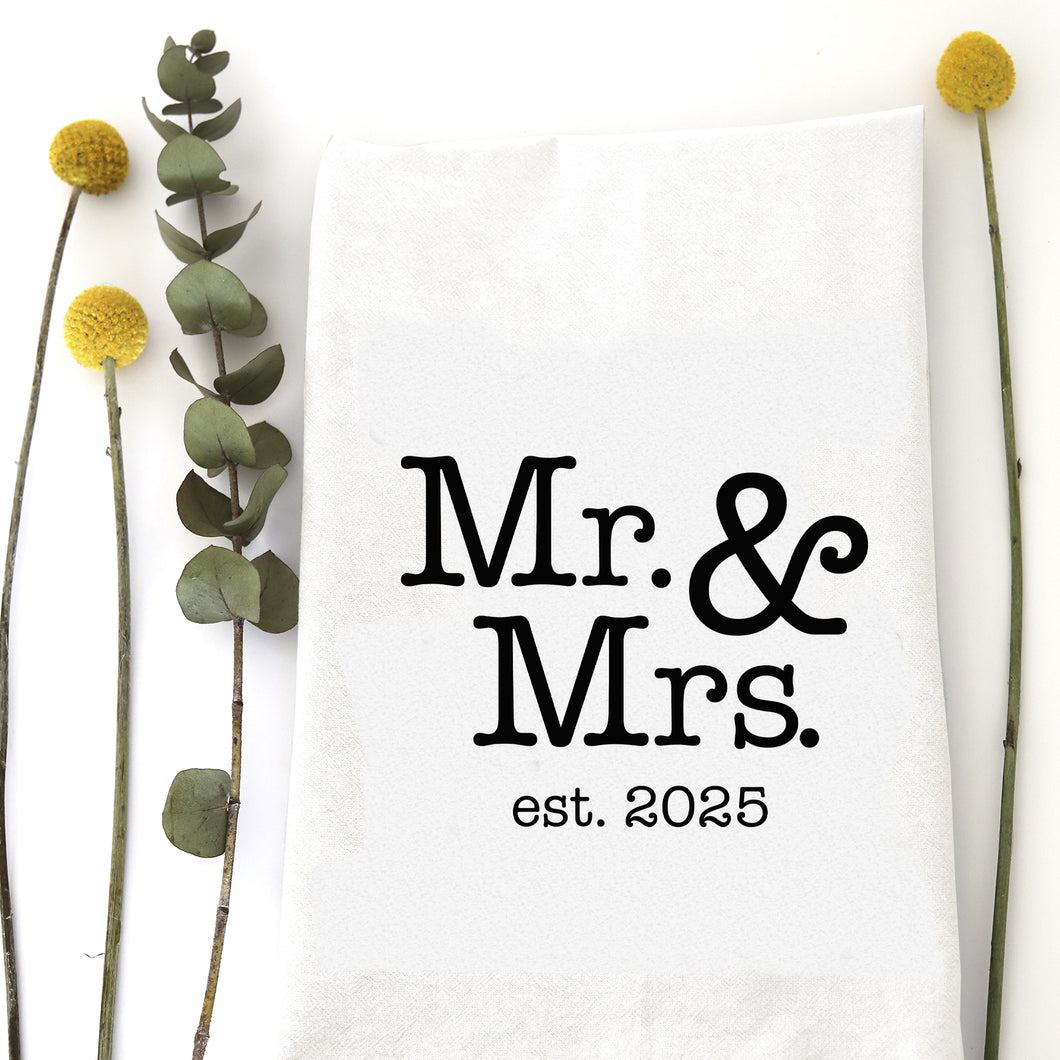 MR & MRS EST 2025 - TEA TOWEL