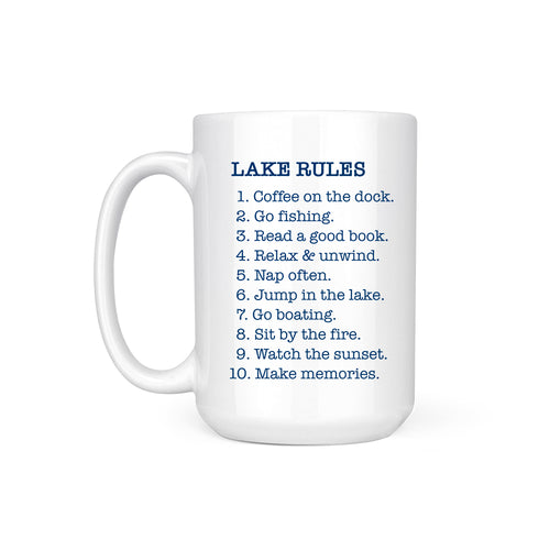 LAKE RULES - MUG