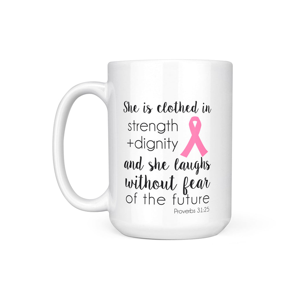 SHE IS CLOTHED - MUG
