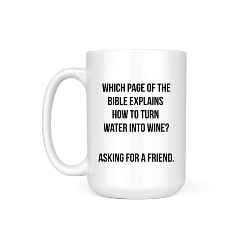 WATER INTO WINE - MUG