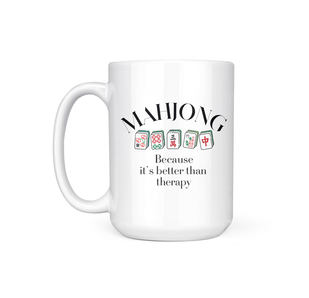 MAHJONG BETTER THAN THERAPY - MUG