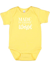 Load image into Gallery viewer, MADE TO CHANGE THE WORLD - BODYSUIT