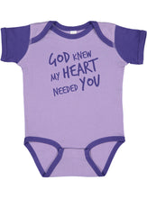 Load image into Gallery viewer, GOD KNEW MY HEART NEEDED YOU - BODYSUIT