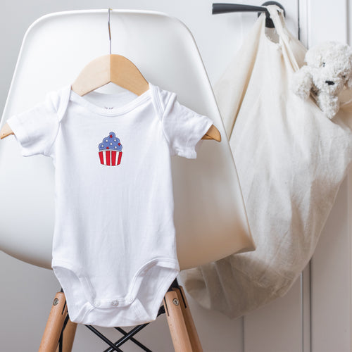 PATRIOTIC CUPCAKE - BODYSUIT EMB