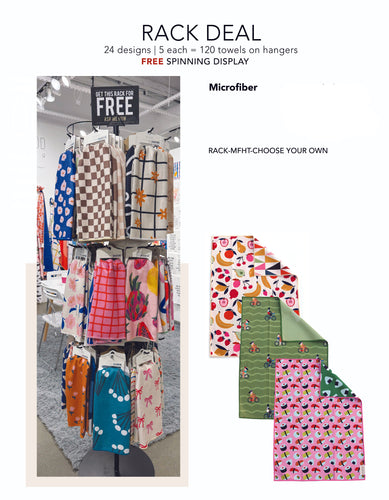 **MICROFIBER RACK DEAL - TOWEL SPINNER - YOU CHOOSE 24