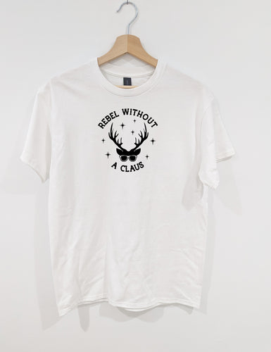 REBEL WITHOUT A CLAUS - UNISEX ADULT SHIRT