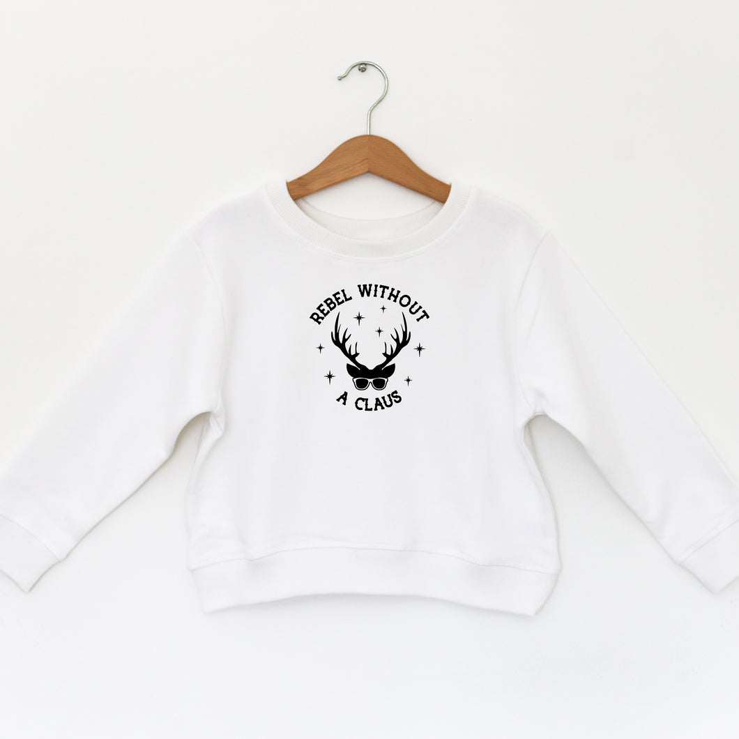 REBEL WITHOUT A CLAUS- TODDLER SWEATSHIRT