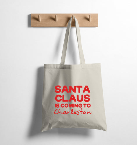 SANTA'S COMING (custom) - TOTE BAG