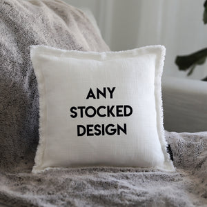 * GIFT PILLOW 13"x13" - Stock Design But Can't Found