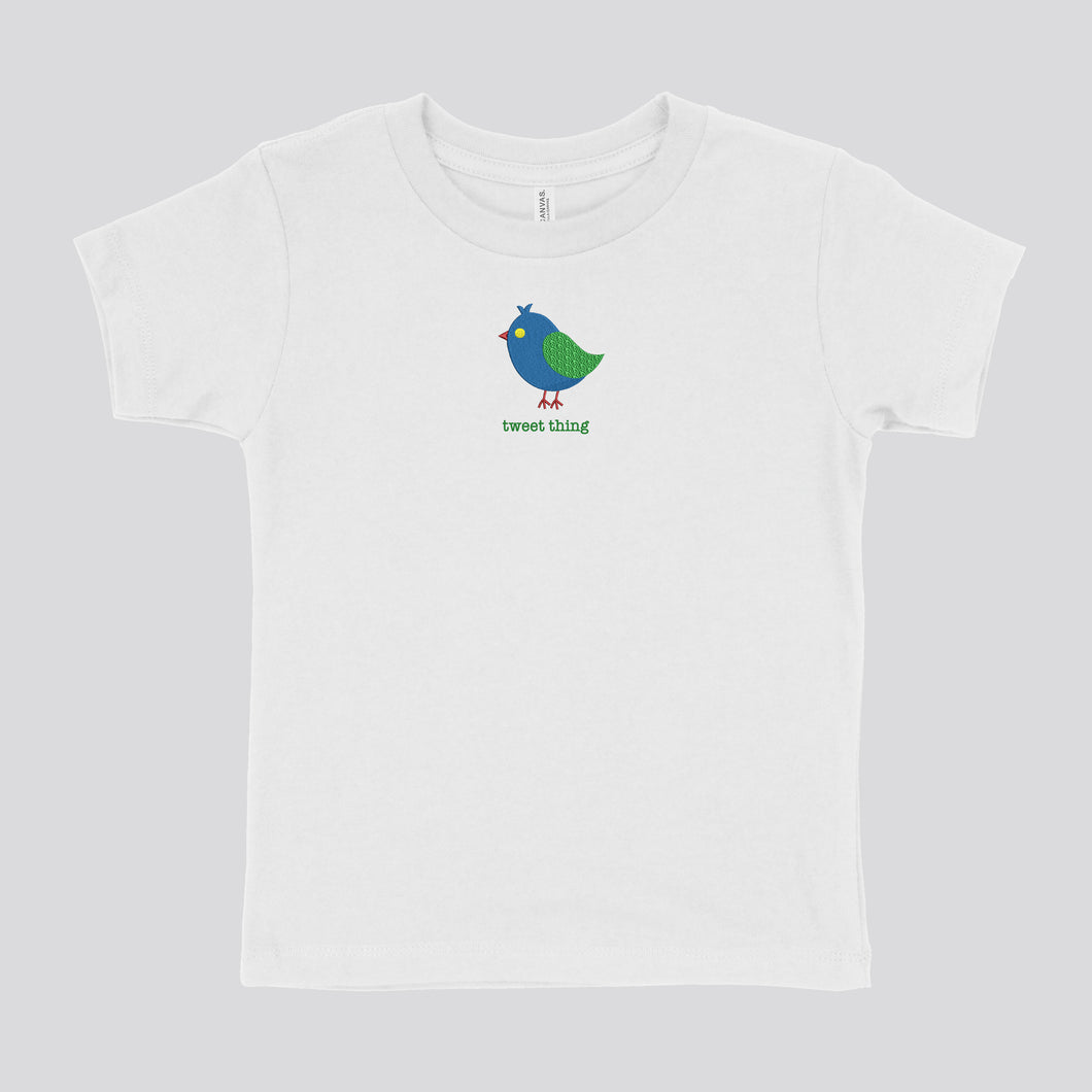 TWEET THING - TODDLER SHIRT EMB