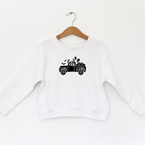 HAPPY HALLOWEEN TRUCK - TODDLER SWEATSHIRT