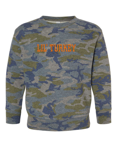 LIL TURKEY - CAMOU TODDLER FLEECE EMB