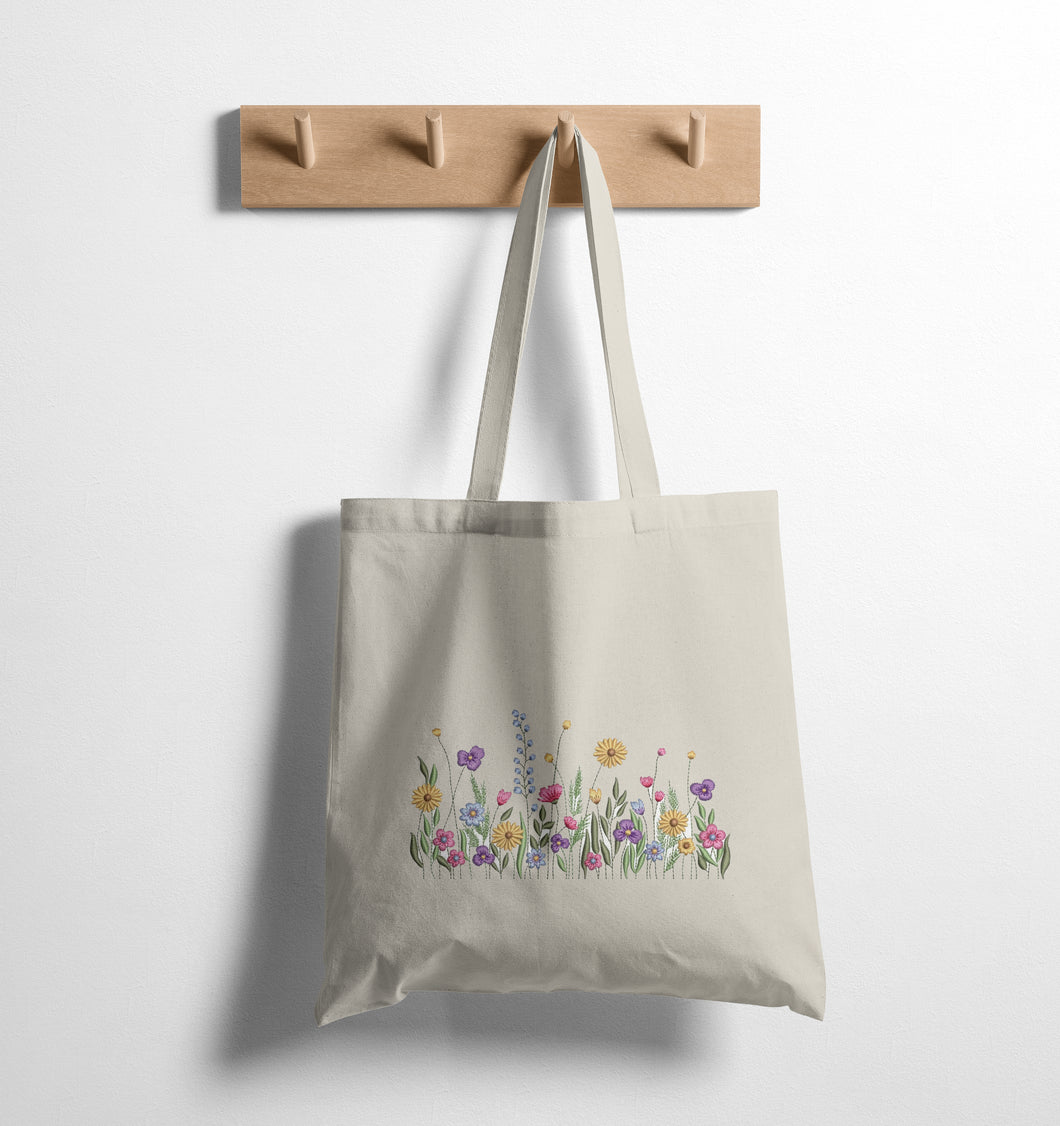 FLOWER MEADOW - TOTE BAG EMB