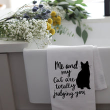 Load image into Gallery viewer, ME AND MY CAT - TEA TOWEL