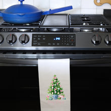 Load image into Gallery viewer, MERRY MAHJ BOW TREE - TEA TOWEL