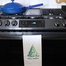 Load image into Gallery viewer, MERRY MAHJ TILE TREE - TEA TOWEL