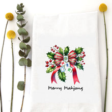 Load image into Gallery viewer, MERRY MAHJ HOLLY - TEA TOWEL