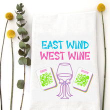 Load image into Gallery viewer, EAST WIND WEST WINE - TEA TOWEL