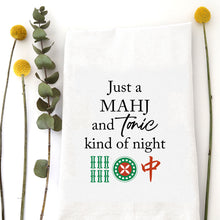 Load image into Gallery viewer, MAHJ AND TONIC - TEA TOWEL