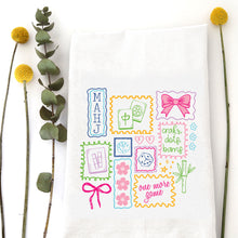 Load image into Gallery viewer, MAHJONG DOODLE - TEA TOWEL