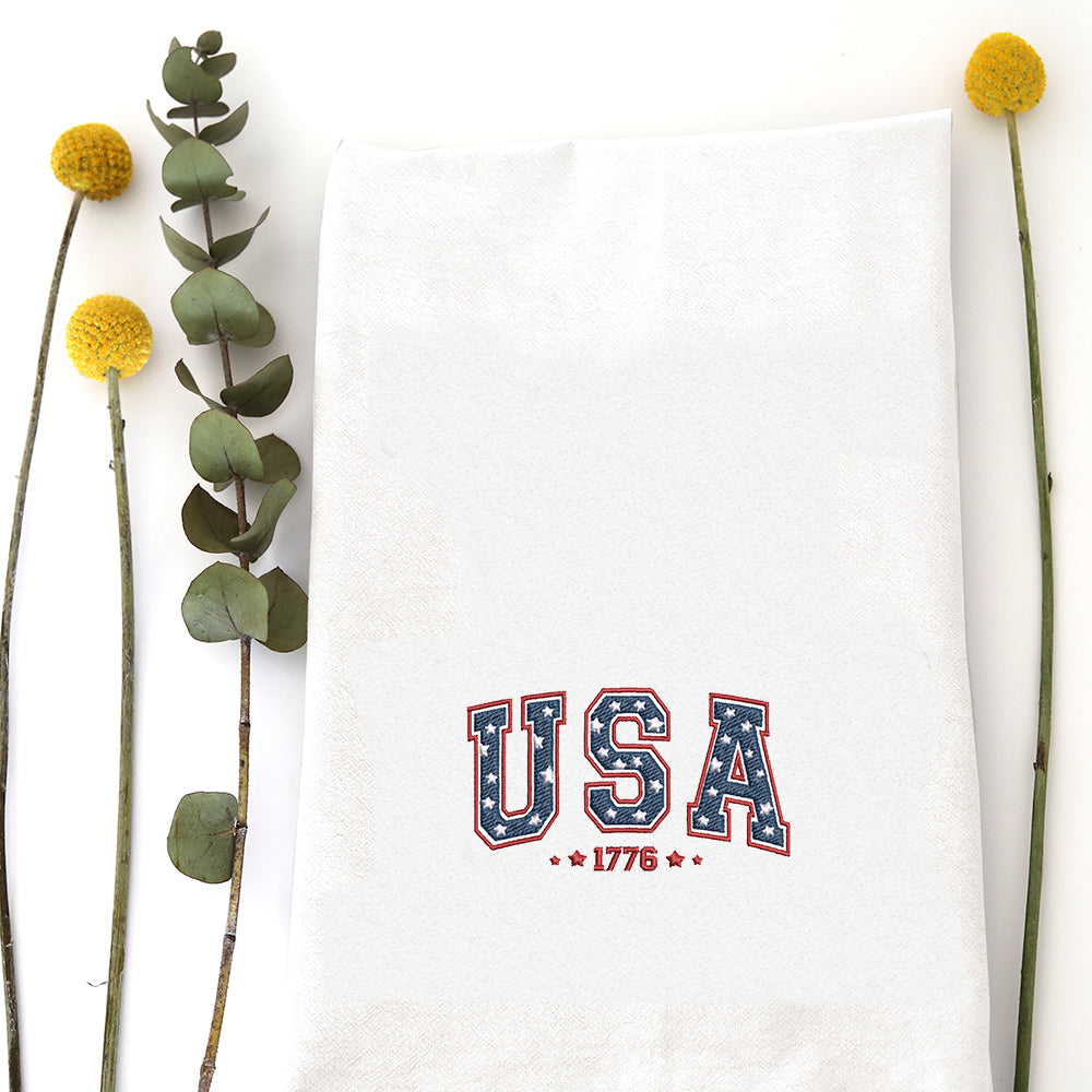 USA ARC - TEA TOWEL EMB