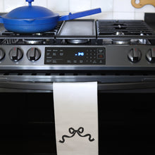 Load image into Gallery viewer, BLACK COQUETTE - TEA TOWEL EMB