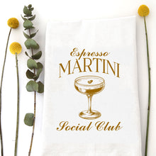 Load image into Gallery viewer, ESPRESSO MARTINI SOCIAL CLUB - TEA TOWEL