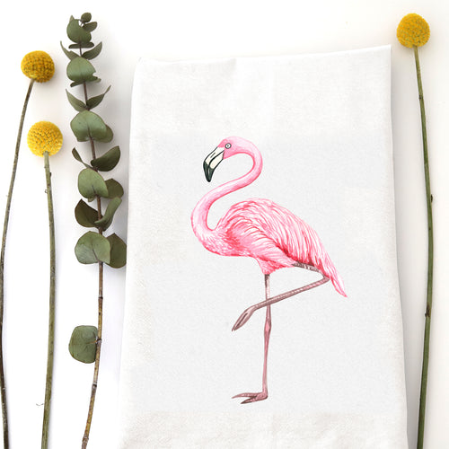 FLAMINGO ELEGANCE - TEA TOWEL