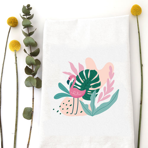 FLAMINGO PALM - TEA TOWEL