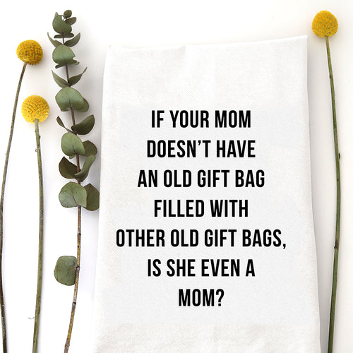 OLD GIFT BAGS - TEA TOWEL