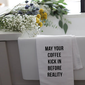 COFFEE KICK IN - TEA TOWEL