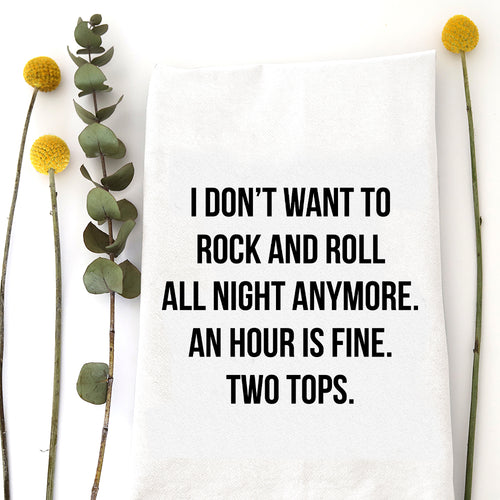 ROCK AND ROLL - TEA TOWEL