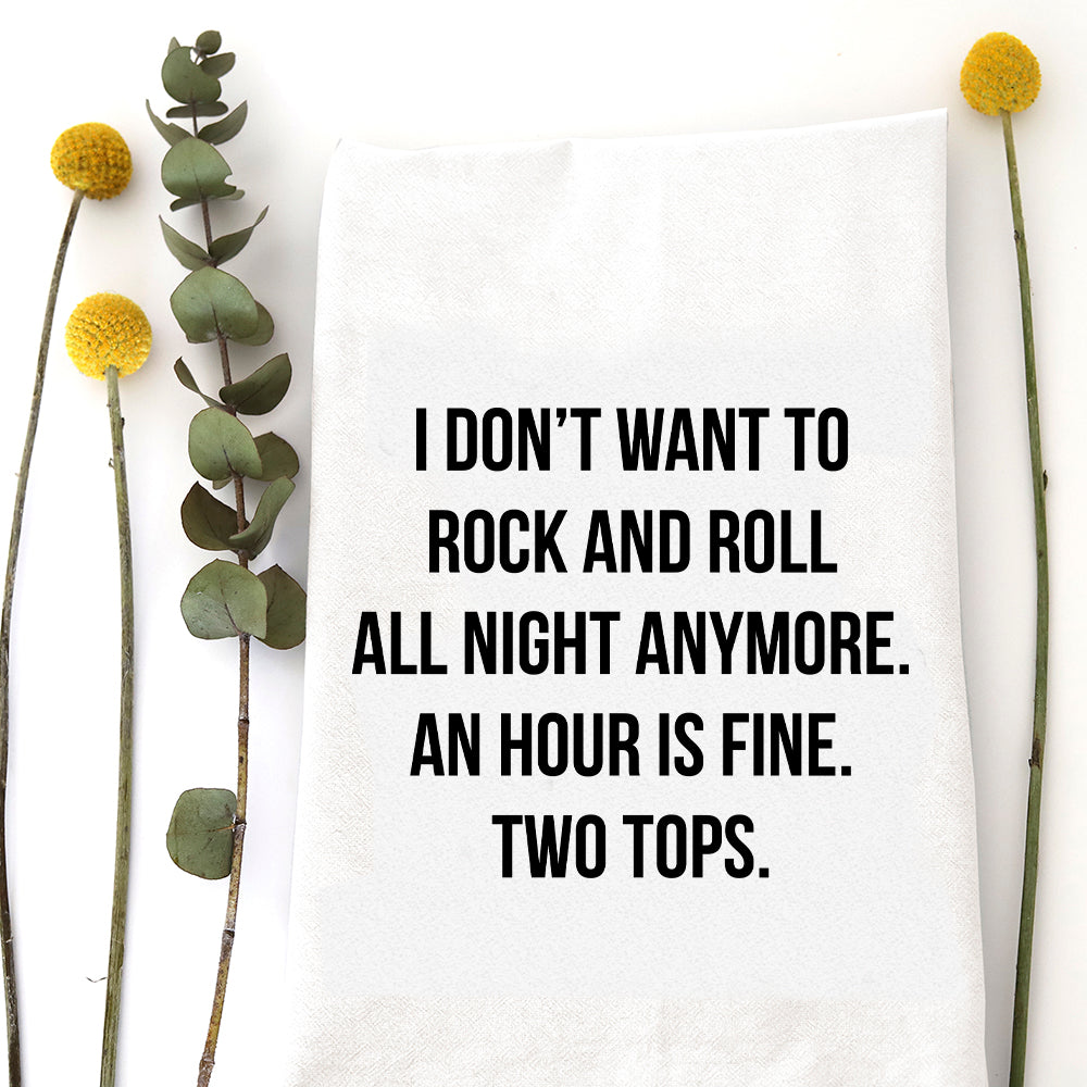 ROCK AND ROLL - TEA TOWEL