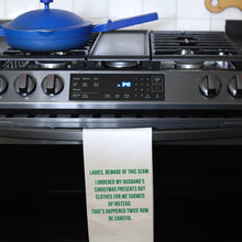 Load image into Gallery viewer, BEWARE OF SCAM - TEA TOWEL