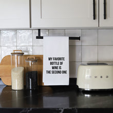 Load image into Gallery viewer, FAVORITE BOTTLE OF WINE - TEA TOWEL