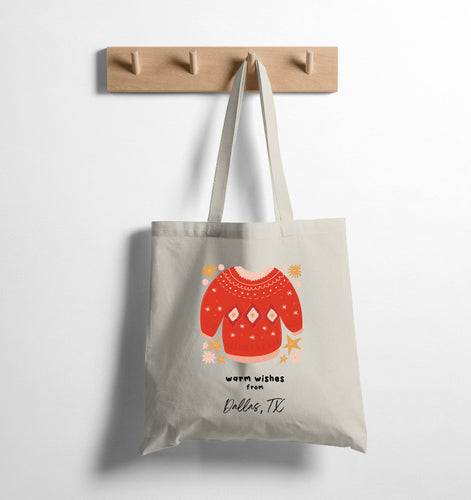 WARM WISHES (custom) - TOTE BAG