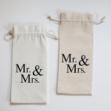 Load image into Gallery viewer, MR. &amp; MRS. - WINE BAG