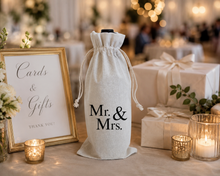 Load image into Gallery viewer, MR. &amp; MRS. - WINE BAG