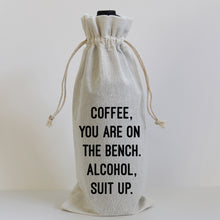 Load image into Gallery viewer, COFFEE ON THE BENCH - WINE BAG