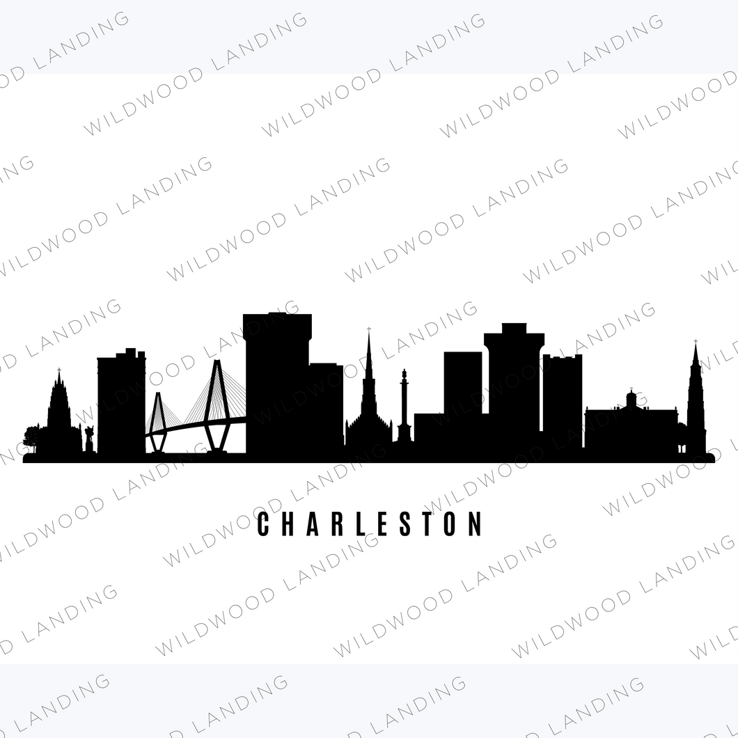 CD-108b: CHARLESTON SILHOUETTE CITYSCAPE