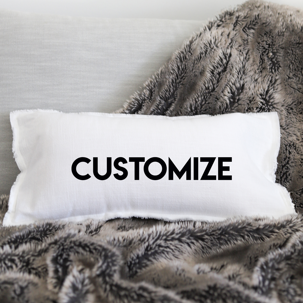 White fur body pillow hot sale