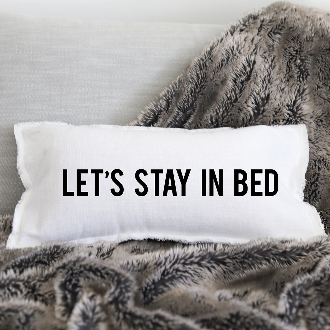 LET'S STAY IN BED - LUMBAR PILLOW