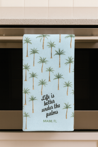 UNDER THE PALMS (custom) MICROFIBER - MIDI TOWEL